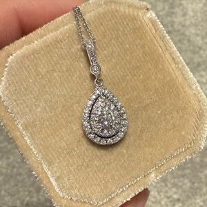 Neil Lane White Gold and Diamond
Teardrop Necklace